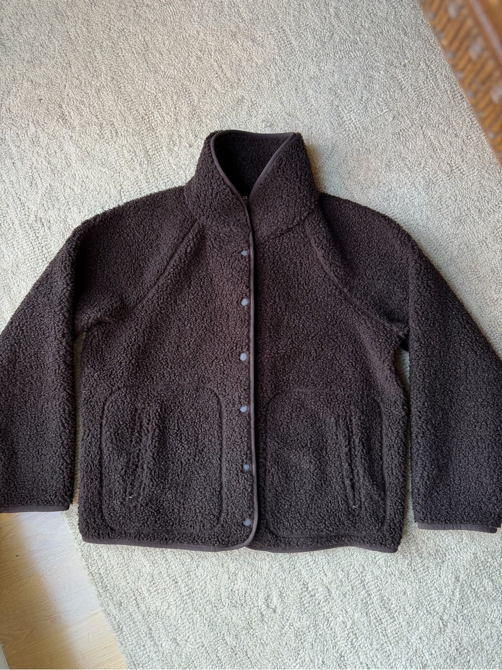 Gap Dark Chocolate Brown Women's Sherpa Jacket